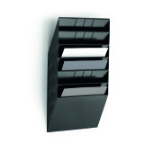 Trieur mural 6 cases FLEXIBOXX Durable A4 paysage noir