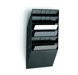 Trieur mural 6 cases FLEXIBOXX Durable A4 paysage noir