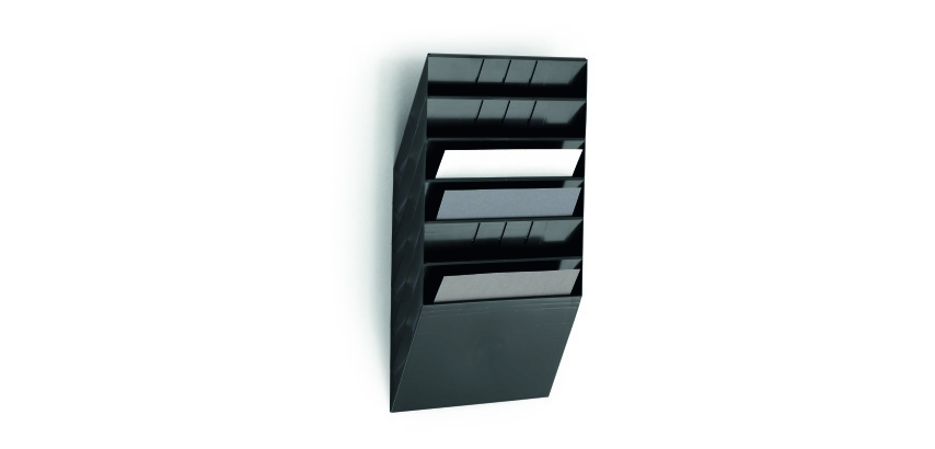 Trieur mural 6 cases FLEXIBOXX Durable A4 paysage noir