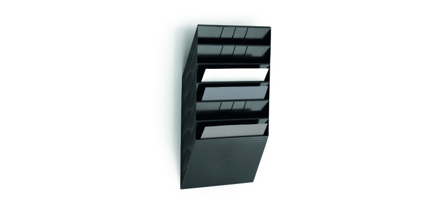 Trieur mural 6 cases FLEXIBOXX Durable A4 paysage noir
