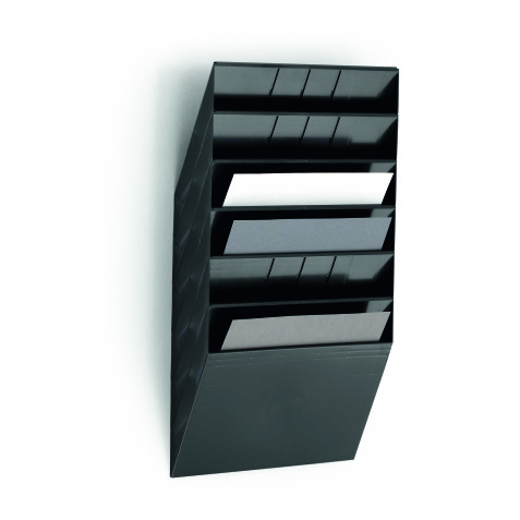 Trieur mural 6 cases FLEXIBOXX Durable A4 paysage noir