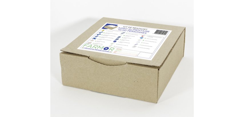 Kit de réassort Agro-Alimentaire 10/20 personnes, pour armoire à pharmacie