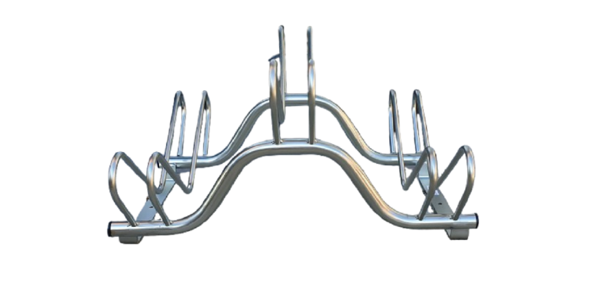 Râtelier 3 vélos sur 2 niveaux