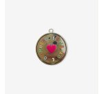 Llavero metálico "Hermana love U mucho"