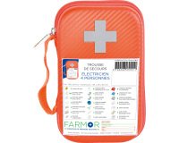 Trousse de secours Électricien 4 personnes en PU orange