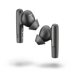 Auricular HP Poly Bluetooth Voyager Free 60+ UC Teams USB-A Negro con estuche de carga con pantalla táctil