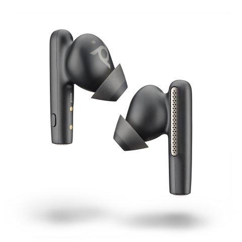 Auricular HP Poly Bluetooth Voyager Free 60+ UC Teams USB-A Negro con estuche de carga con pantalla táctil