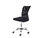 Chaise de Bureau Modèle Pardal Maille Noir Sans Accoudoirs