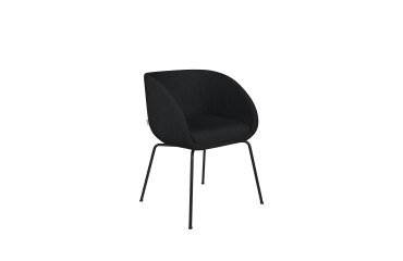 Chaise JULA, pieds métal noirs
