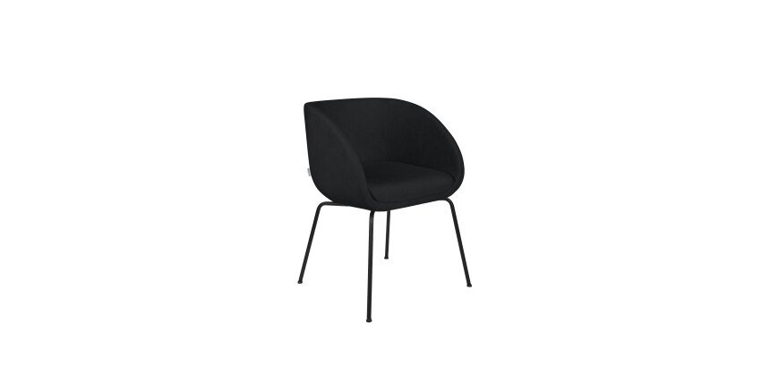 Chaise JULA, pieds métal noirs