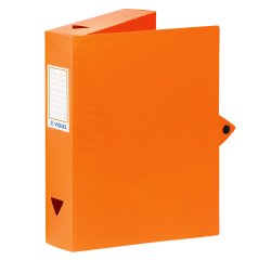 Boîte de classement plastique Viquel Class Doc - Essentiel Recycle - dos 6 cm - orange