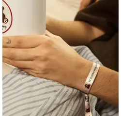 Pulsera de tela "Te quiero beary much"