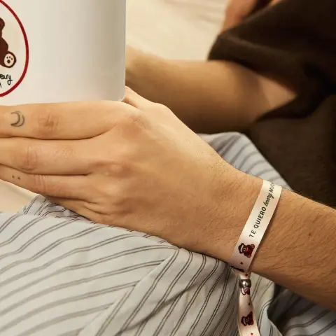 Pulsera de tela "Te quiero beary much"
