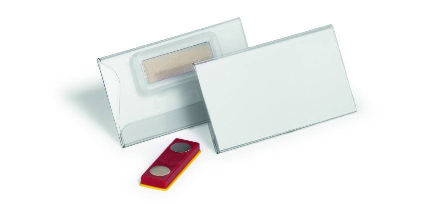 Porte-Badge 40x75 mm avec aimant FIXPLUS - Boîte de 25