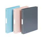 Classeur souple - A4 MAXI - 4 anneaux - Dos 4 cm - polypropylène - MINERAL VIQUEL - Coloris assortis