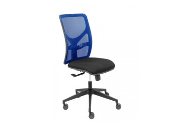 Silla Motilla malla azul asiento bali negro