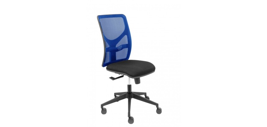 Silla Motilla malla azul asiento bali negro
