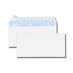 Enveloppe blanche 110 x 220 mm GPV 80 g sans fenêtre - Boîte de 500