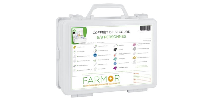 Coffret de secours Multirisques 6/8 personnes