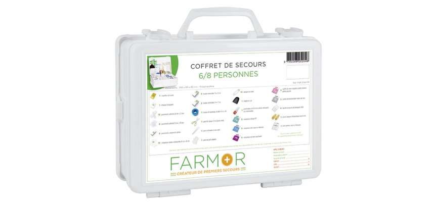 Coffret de secours Multirisques 6/8 personnes