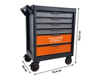 Servante d'atelier complète 158 pièces – 6 tiroirs – Plateau Acier –