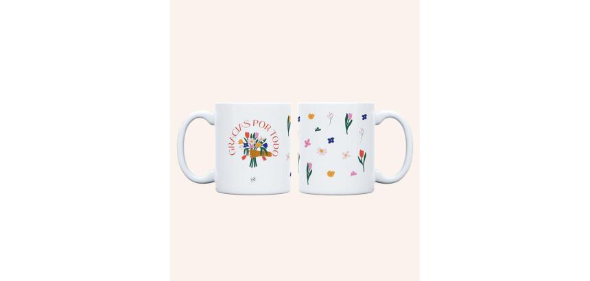 Taza "Gracias por todo" 350ml, cerámica 
