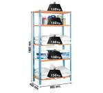 Estantería Simon maderclick mini 5/400 azul/naranja/madera