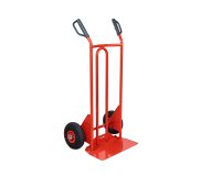 Diable acier 250 kg bavette fixe 490 x 180 mm poignée à garde roue pneumatique