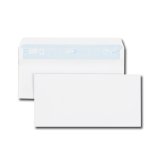 Enveloppe blanche 110 x 220 GPV 80 g sans fenêtre blanche - Boîte de 500