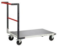 Chariot fixe plateau tôle 250 kg 850 x 500 mm roue caoutchouc