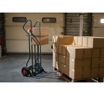 Diable élévateur 150 kg roues pneumatiques
