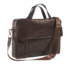Lederen business tas met laptopvak 15,6"
