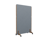 Cloison acoustique Enzo PET 24 mm - sur roulettes  - L 120 x H 170 cm