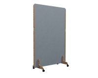 Cloison acoustique Enzo PET 24 mm - sur roulettes  - L 120 x H 170 cm