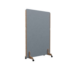 Cloison acoustique Enzo PET 24 mm - sur roulettes  - L 120 x H 170 cm