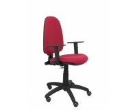 Silla de oficina Ayna brazos regulables ruedas parquet tapizado