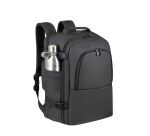 Mochila para portátil de viaje ECO impermeable negra 17.3 '' Rivacase