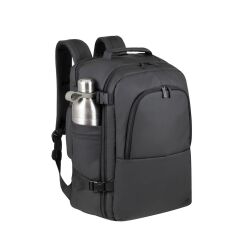 Mochila para portátil de viaje ECO impermeable negra 17.3 '' Rivacase