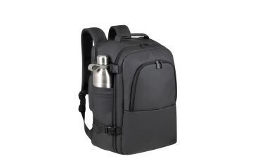 Mochila para portátil de viaje ECO impermeable negra 17.3 '' Rivacase