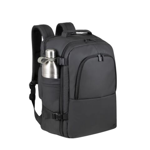 Mochila para portátil de viaje ECO impermeable negra 17.3 '' Rivacase
