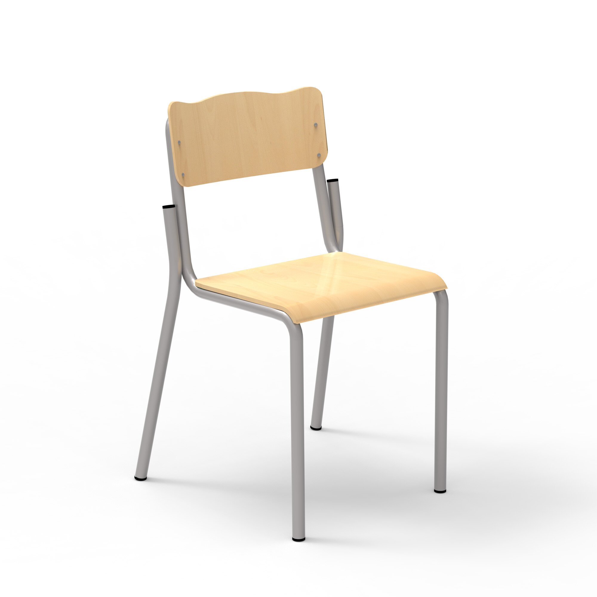 Chaise école en hêtre H 38 cm