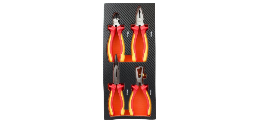 Module 4 pinces VDE 1000V pour servante d'atelier