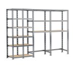 Rayonnage MODULO - Module 4 étagères - 18 plateaux