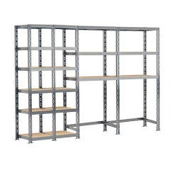 Rayonnage MODULO - Module 4 étagères - 18 plateaux