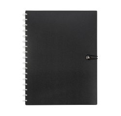 Protège documents personnalisable A3 Géode CREATIV'GALLERY VIQUEL polypropylène opaque 60 pochettes - 120 vues - noir