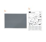 Tablero de anuncios de fieltro Nobo Essence de 600x450 mm