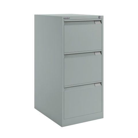 Archivador monoblock-montado Premiun BSd Bisley 3 cajones folio 62cm - Gris claro - Gris claro RAL 7035