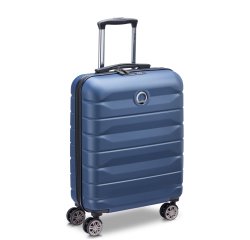 Air Armour Valise cabine Slim 4 doubles roues 55 cm bleu