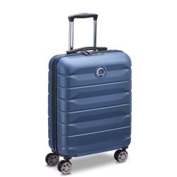 Air Armour Valise cabine Slim 4 doubles roues 55 cm bleu