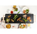 DOMO DO8312TP Plancha XL 'Family' - 70 cm - 1800 W - look boisé